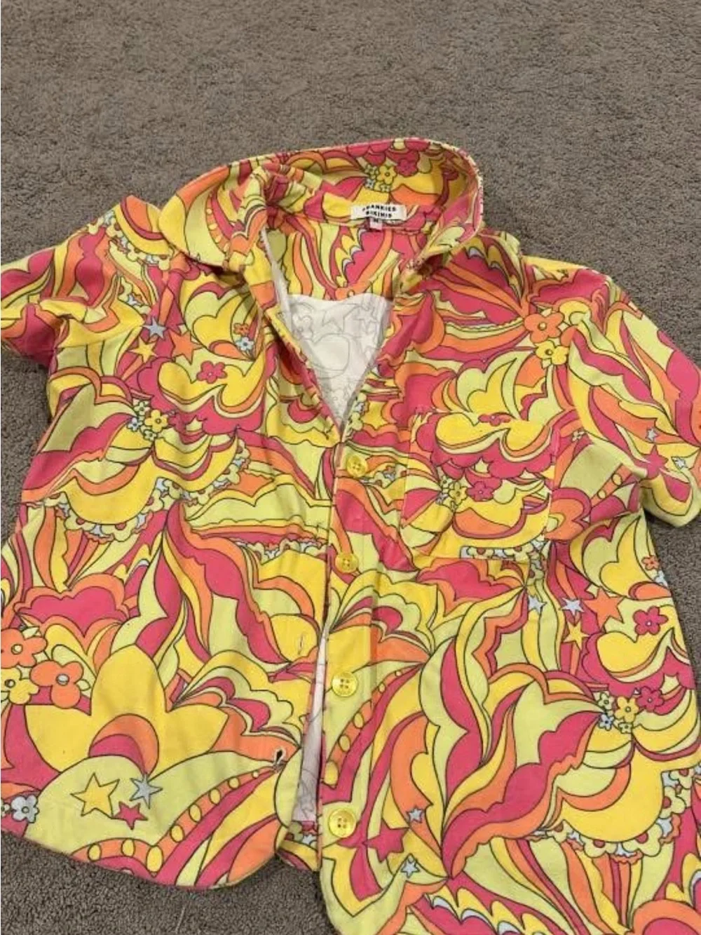 Frankie's Bikinis retro swim cover up